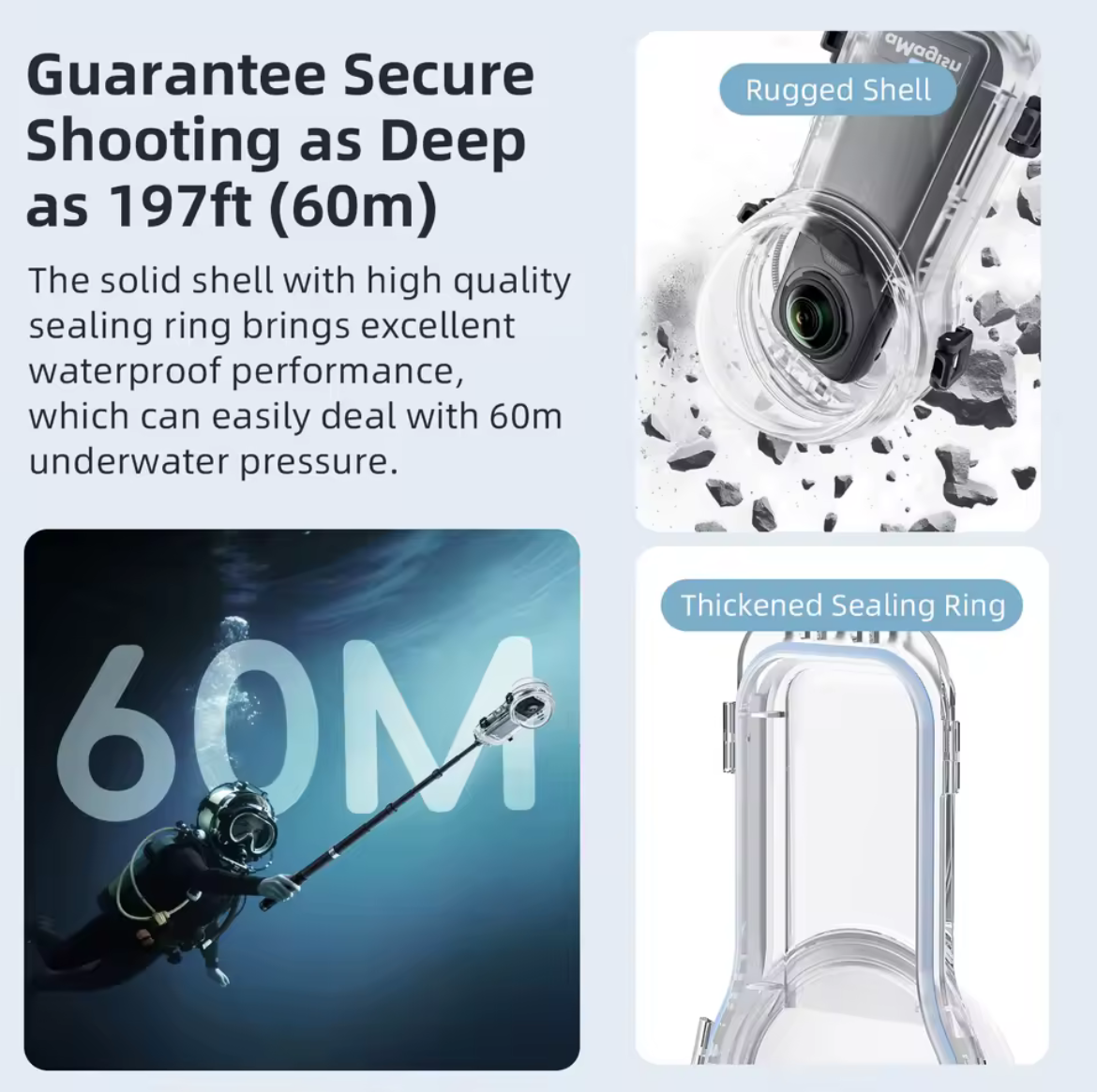 Caisson de plongée - Insta360 X5