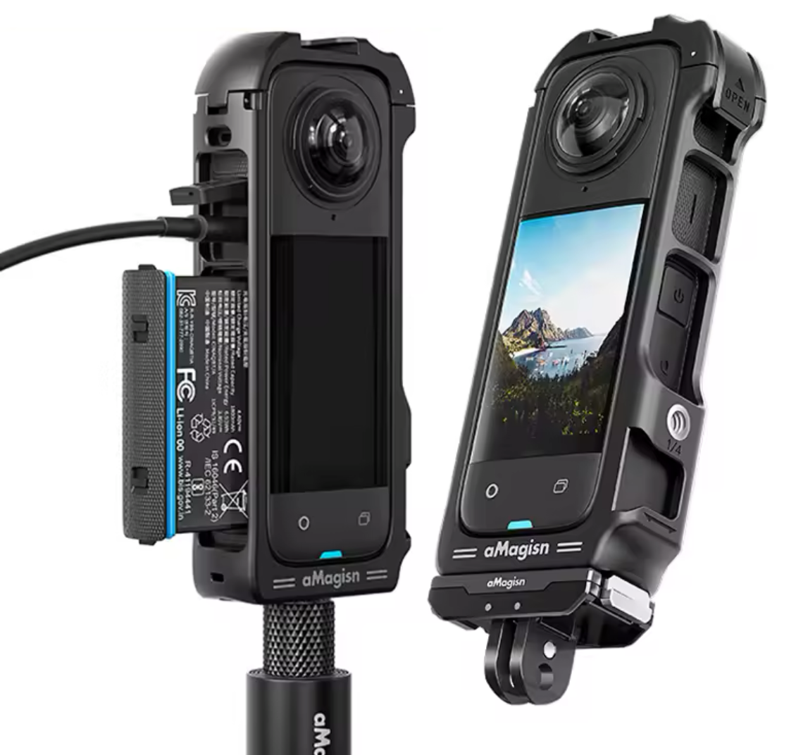 Rollcage, adaptateur horizontal et dégagement rapide magnétique - Insta360 X4