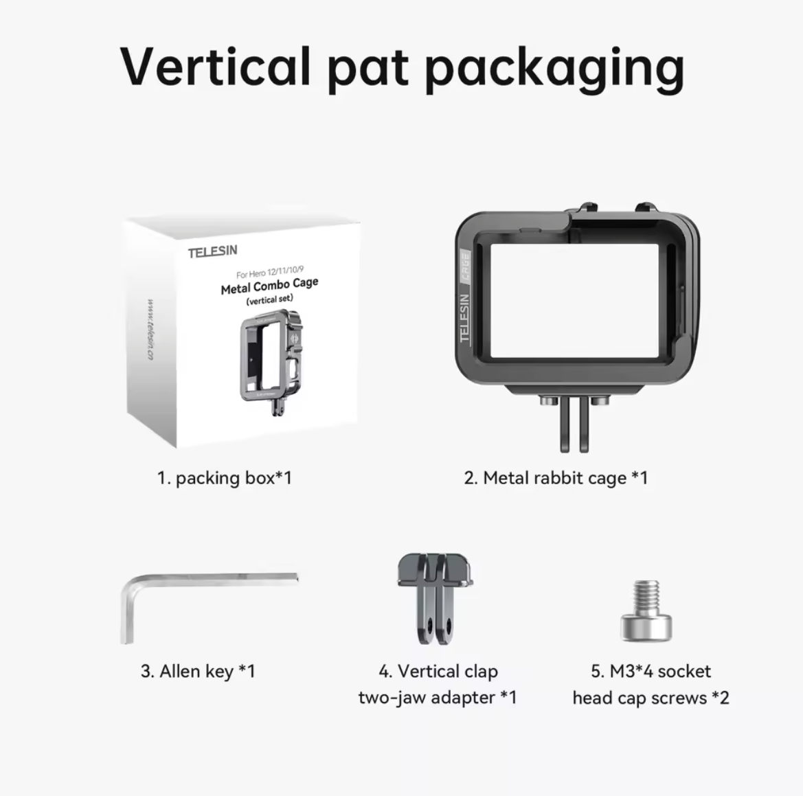 Rollcage et adaptateur vertical - GoPro 9 à 13