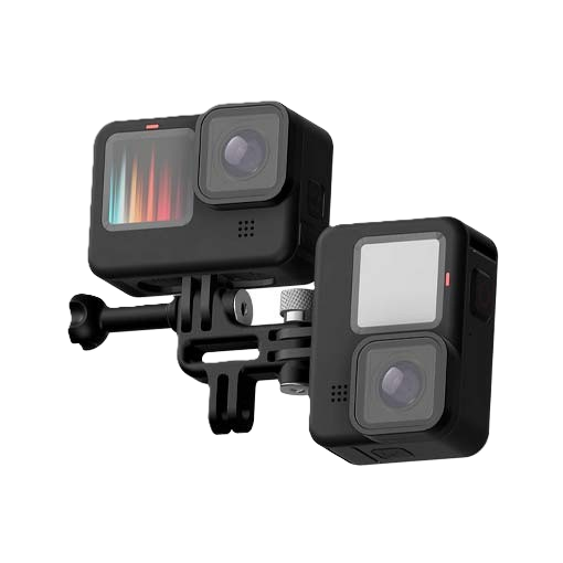 Double fixation à caméras